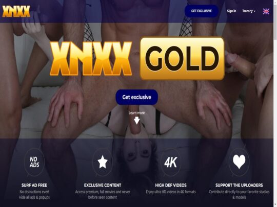 Registrera dig för XNXX Gold Trans XNXXs premiumprenumeration. Titta på massor av transporr från de bästa studiorna i 4K och ha inga irriterande annonser som distraherar dig.