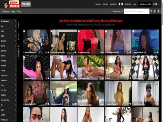PornBlenderCams Trans Ebony Picture