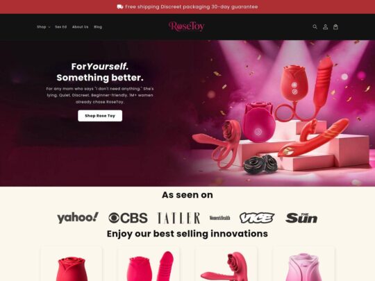 Rose Toy review, a site that is one of many popular Online Trans Sex Toy Shops